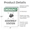 Signmission Assembly Station With Symbol, 7 in W x Rectangle, Vinyl Decal OS-2PACK-EM-D-710-V-10433 - alternate 4